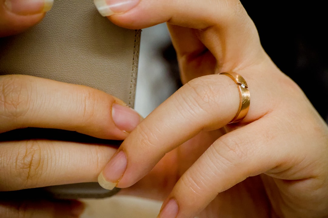 Close-up of hands holding a smartphone