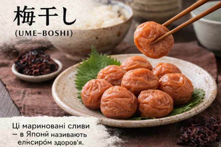 умебоші — мариновані сливи